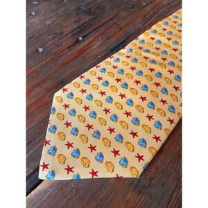 FUMAGALLI'S Yellow Beachside Italian Silk Tie (NWT)